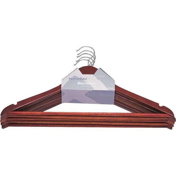 Simple Spaces Clothes Hanger Mahogany 5Pc HEA00040G